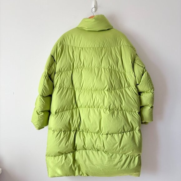 Lululemon Long Oversized Down Jacket Puffer Parka Wasabi Green M/L - Picture 7 of 8